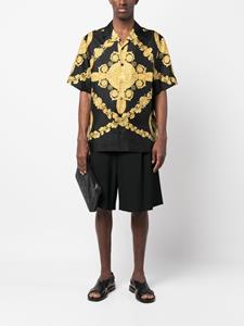 Versace Overhemd met Greca print - Zwart