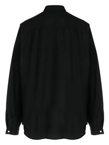 Nicolas Andreas Taralis long-sleeve cotton shirt - Zwart