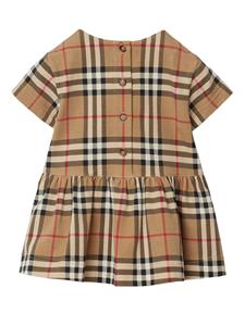 Burberry Kids Vintage check mini-jurk - Bruin