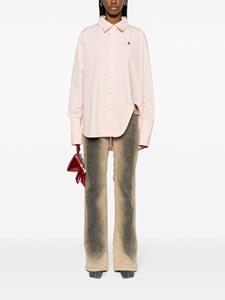 The Attico Diana oversized cotton shirt - Roze
