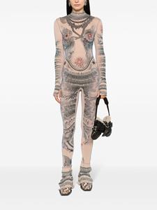 Jean Paul Gaultier Body met lange mouwen - Beige