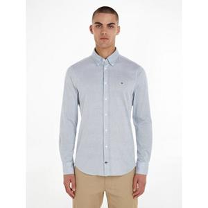 Tommy Hilfiger TAILORED Businessoverhemd CL KNITTED FINE PRINT SF SHIRT