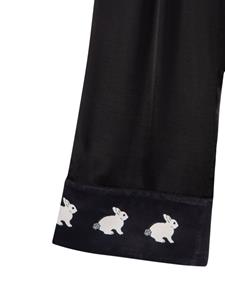 Sleeper White Rabbit straight-leg trousers - Zwart