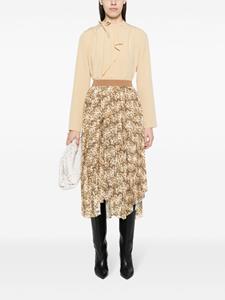 ISABEL MARANT bow-detail draped blouse - Beige