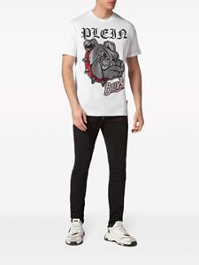 Philipp Plein Bulldogs cotton T-shirt - Wit