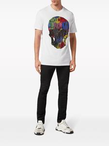 Philipp Plein Smile-print cotton T-shirt - Wit