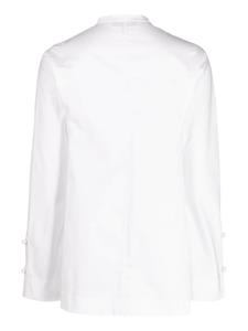 SHIATZY CHEN Popeline blouse met bandkraag - Wit