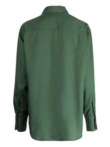 Lacoste button-up lyocell shirt - Groen