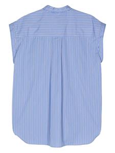 ISABEL MARANT stripe-print sleeveless shirt - Blauw