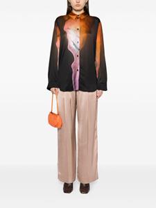 Stine Goya Sophia blouse met abstracte print - Bruin