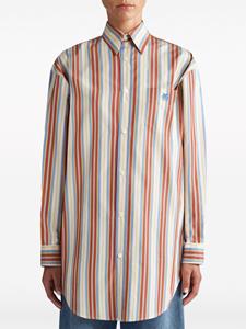 ETRO vertical-stripe cotton shirt - Beige