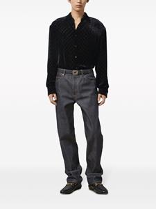 Gucci GG-motif velvet shirt - Zwart