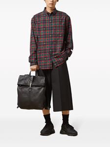 Gucci Double G-motif tartan shirt - Blauw