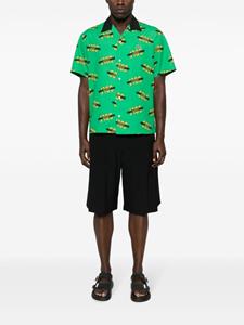 Lacoste logo-print short-sleeve shirt - Groen
