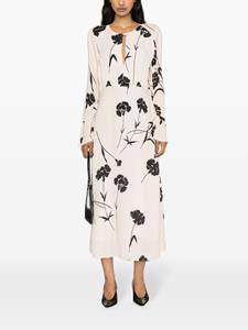 TWINSET Maxi-jurk met bloemenprint - Beige