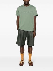 JW Anderson logo-embroidered cotton T-shirt - Groen