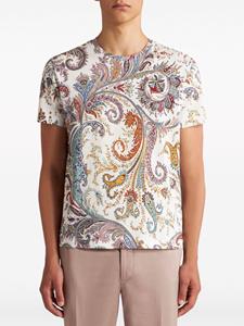 ETRO T-shirt met paisley-print - Wit