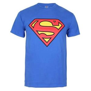Superman Katoenen T-shirt met -logo voor heren
