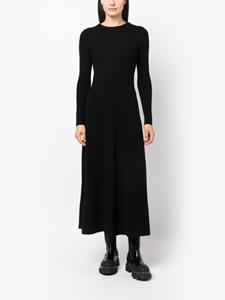 Allude Fijngebreide maxi-jurk - Zwart