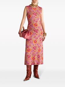 ETRO Maxi-jurk met bloemjacquard - Roze