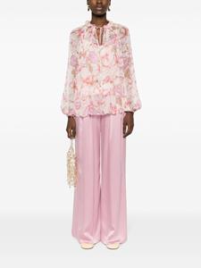 ZIMMERMANN Matchmaker Billow floral-print blouse - Roze