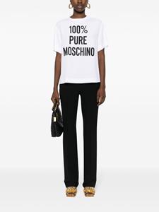 Moschino slogan-print blouse - Wit