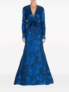 Silvia Tcherassi Saanvi blouse met strikdetail - Blauw