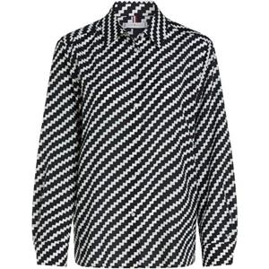 Tommy Hilfiger Curve Blusentop "CRV ZIGZAG PRINTED SHIRT", mit Musterung