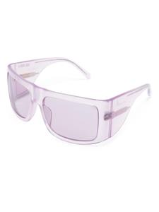 Linda Farrow x The Attico Andre oversize-frame sunglasses - Paars