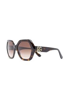 Dolce & Gabbana Eyewear DG zonnebril met geometrisch montuur - Bruin