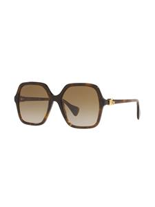 Gucci Eyewear Zonnebril met vierkant montuur - 1800D1 Brown