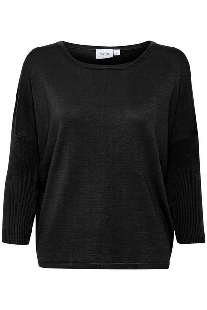 Saint Tropez Trui met ronde hals MilaSZ A2561 chique materialenmix in new colors