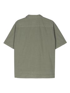 Norse Projects notch-collar short-sleeve shirt - Groen
