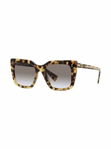 Miu Miu Eyewear Zonnebril met vierkant montuur - Zwart