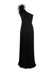 NISSA Asymmetrische maxi-jurk - Zwart