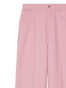 Gucci pressed-crease wool tailored trousers - Roze