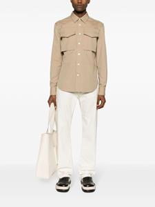 Alexander McQueen cargo-pocket cotton shirt - Beige