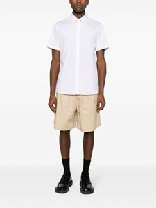 Burberry EKD-embroidered cotton shirt - Wit
