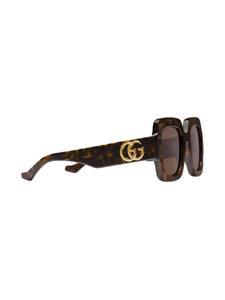 Gucci Eyewear Double G square-frame sunglasses - Bruin