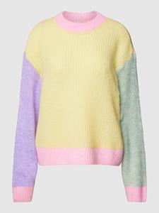 Only Gebreide pullover in colour-blocking-design, model 'MANNA'