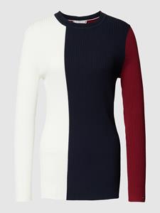 Tommy Hilfiger Gebreide pullover in colour-blocking-design