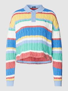Polo Ralph Lauren Gebreide pullover met streepmotief en logostitching