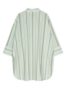 Peserico striped cotton shirt - Groen