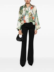 Roberto Cavalli graphic-print silk shirt - Veelkleurig