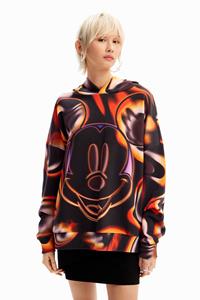 Desigual Oversized sweatshirt Mickey Mouse - BLACK