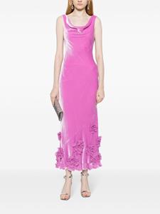 Saloni Asher mouwloze maxi-jurk - Roze
