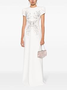 Jenny Packham Maya crystal-embellished dress - Wit