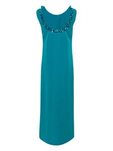P.A.R.O.S.H. sequin-embellished column dress - Blauw