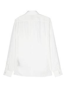 TOM FORD buttoned-collar poplin lyocell shirt - Wit