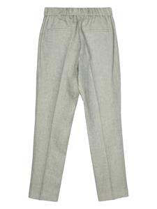 Peserico linen straight-leg trousers - Groen